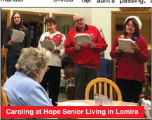 Caroling Group Brightens Holidays For Elderly, Continuing Double Decade Tradition