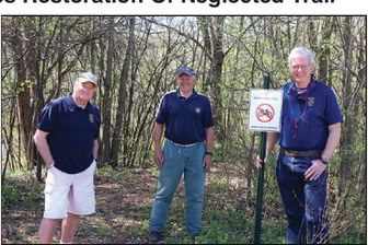 Rotary Club Of Mayville Completes Restoration Of Neglected Trail