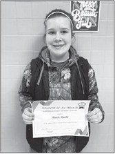 Campbellsport Middle School November Students of the Month