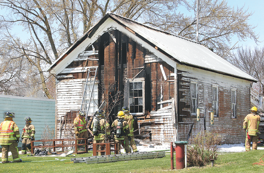 Old Eden Town Hall Damaged By Fire