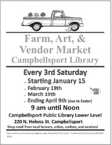 Farm, Art & Vendor Market at the Campbellsport Library